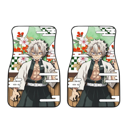 Sanemi Shinazugawa Car Floor Mats Custom Demon Slayer Anime Car Accessories
