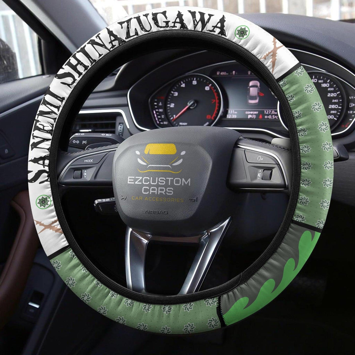 Sanemi Shinazugawa Demon Slayer Anime Steering Wheel Cover Custom Anime Car Accessories