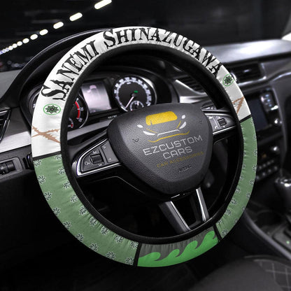 Sanemi Shinazugawa Demon Slayer Anime Steering Wheel Cover Custom Anime Car Accessories