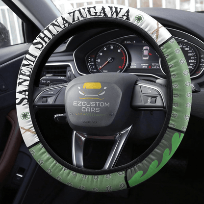Sanemi Shinazugawa Demon Slayer Anime Steering Wheel Cover Custom Anime Car Accessories
