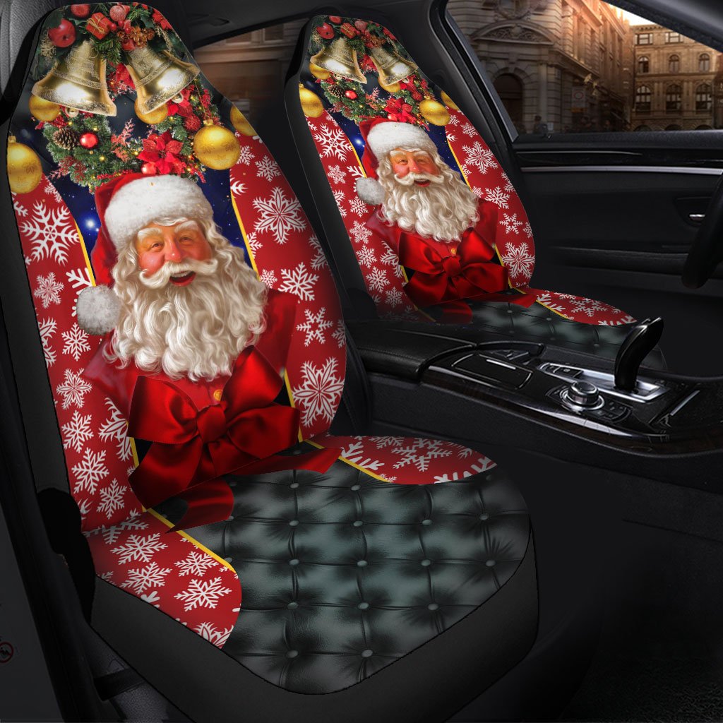 Santa Claus Premium Custom Car Seat Covers Decor Protector