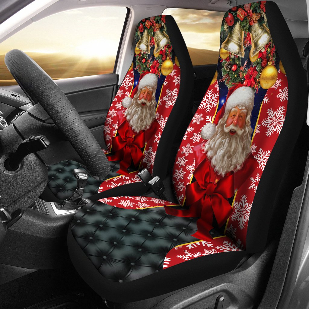 Santa Claus Premium Custom Car Seat Covers Decor Protector
