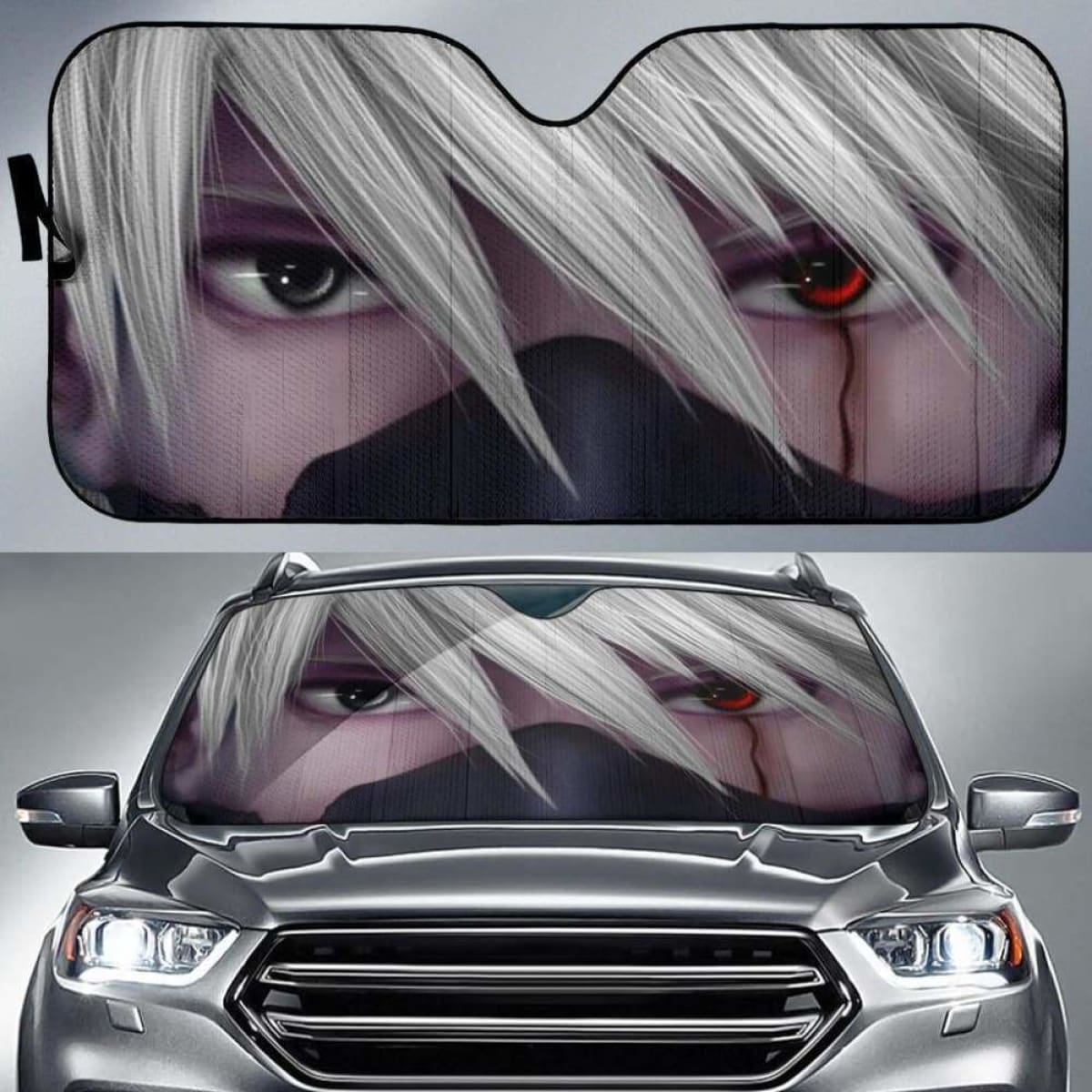 Sasuke Eyes 3D Car Sun Shades 918b Universal Fit