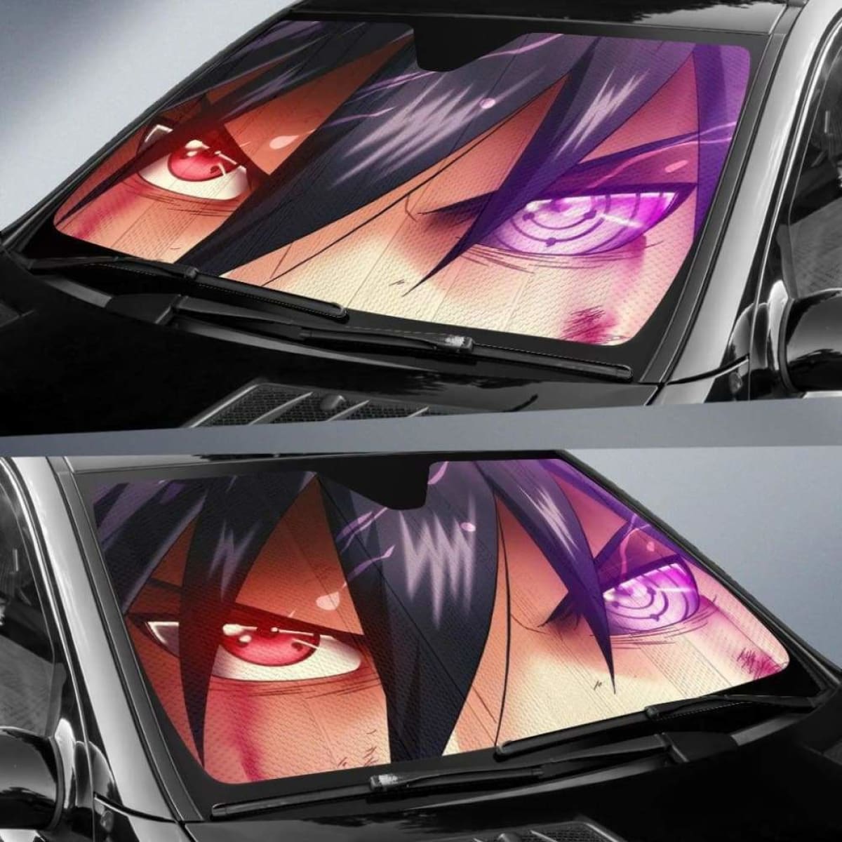 Sasuke Eyes Car Sun Shades 918b Universal Fit