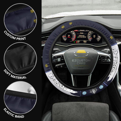 Satoru Gojo Anime Steering Wheel Cover Custom Jujutsu Kaisen Anime Car Accessories