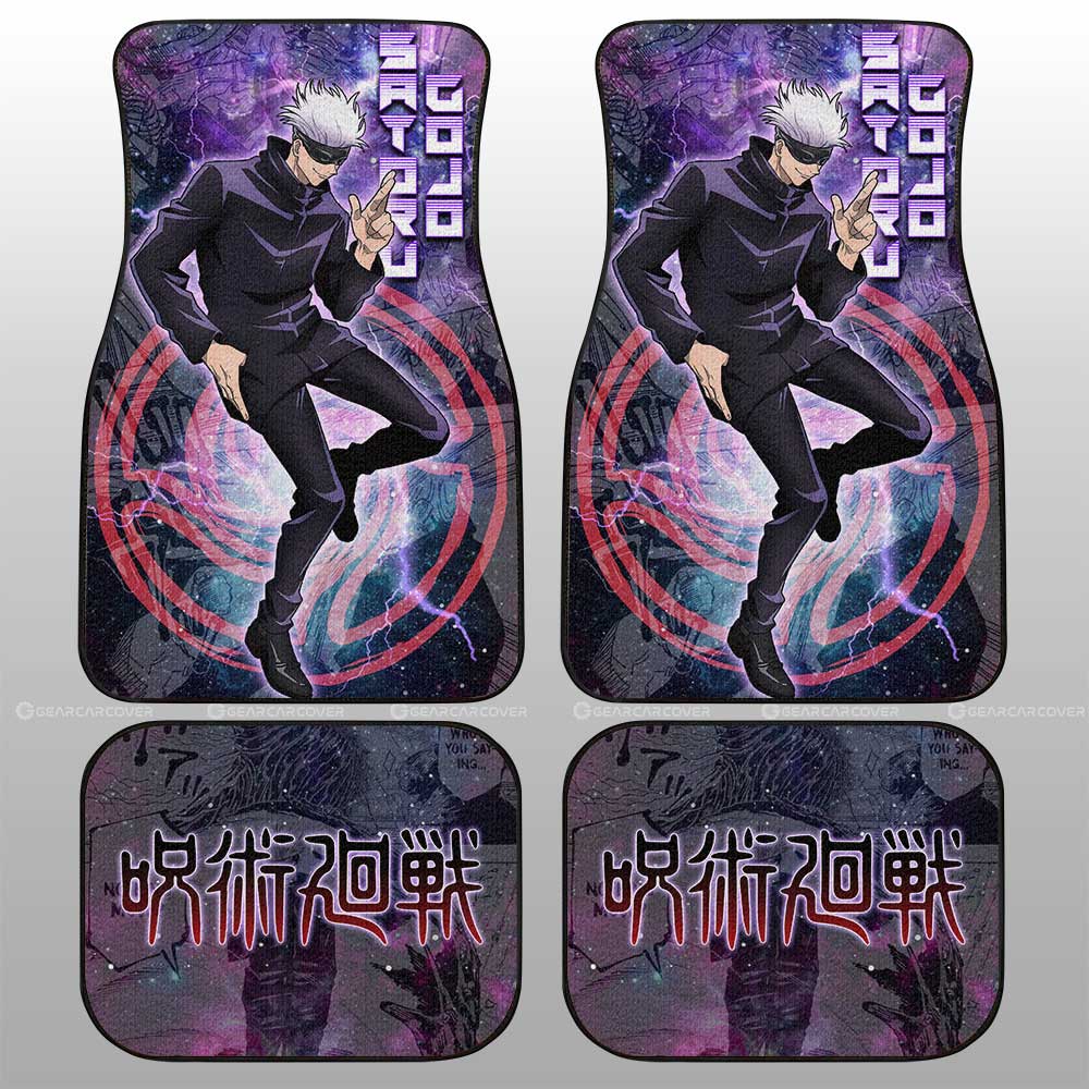 Satoru Gojo Car Floor Mats Custom Jujutsu Kaisen Anime Galaxy Manga Style