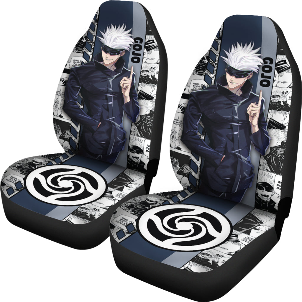 Satoru Gojo Car Seat Covers Jujutsu Kaisen Custom For Fans Ci221222-05