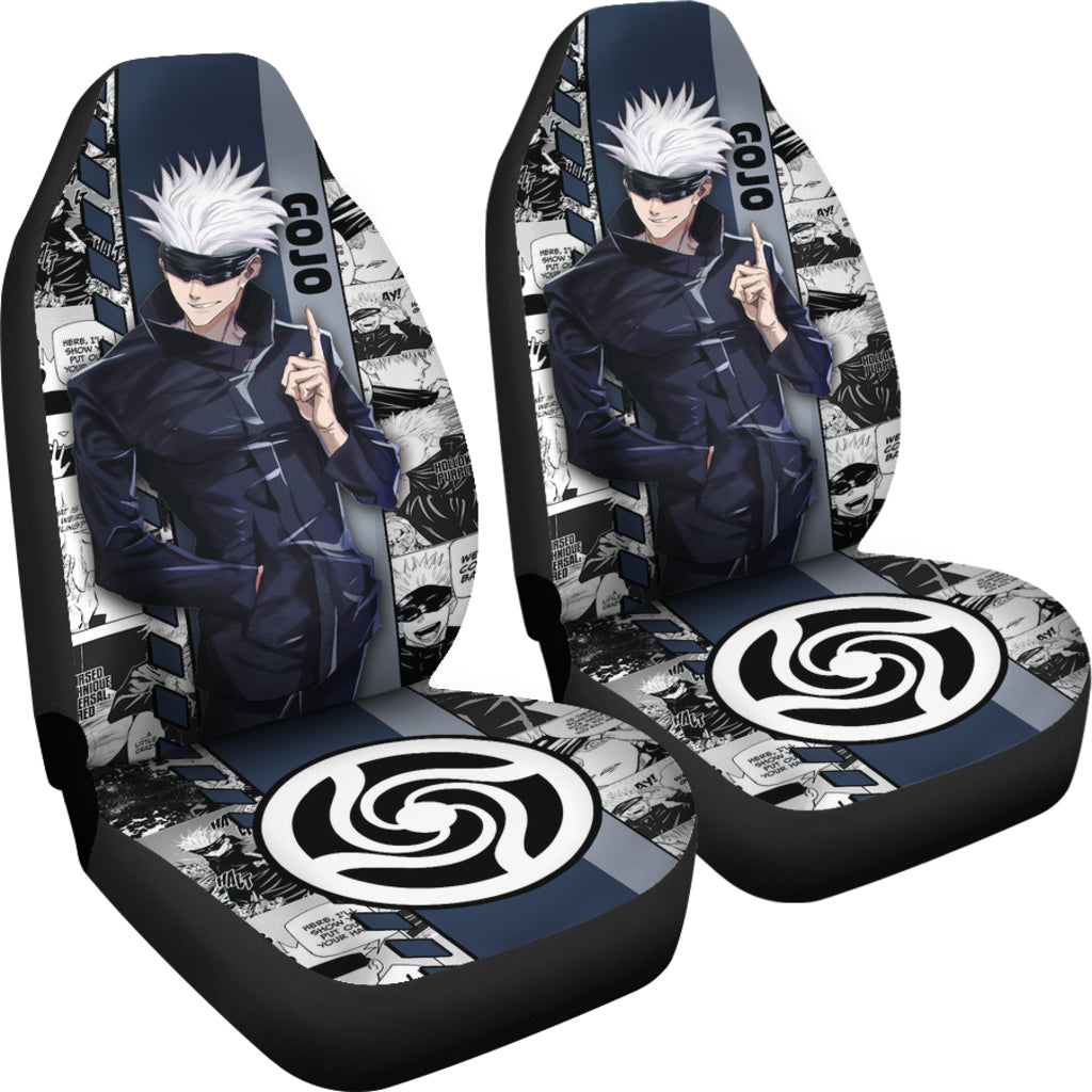 Satoru Gojo Car Seat Covers Jujutsu Kaisen Custom For Fans Ci221222-05