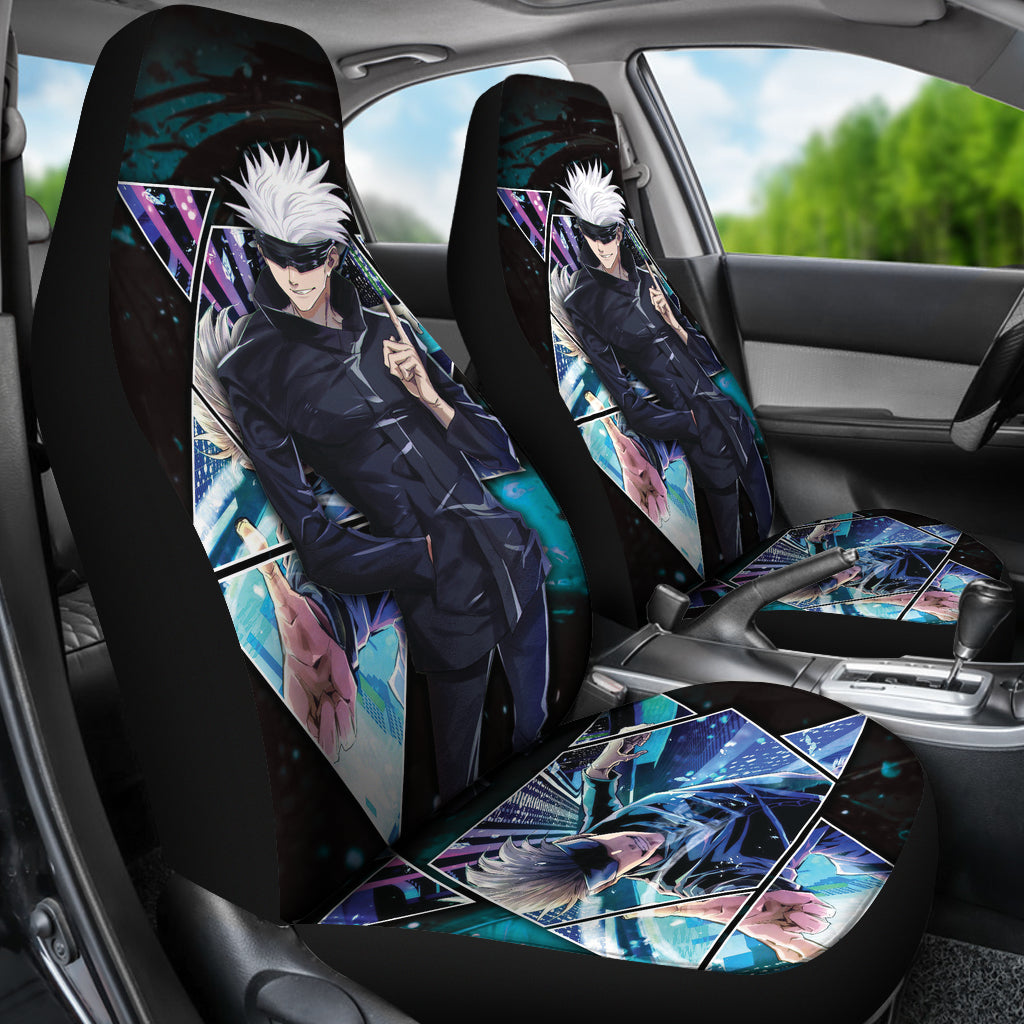 Satoru Gojo Car Seat Covers Jujutsu Kaisen Custom For Fans Ci221222-02