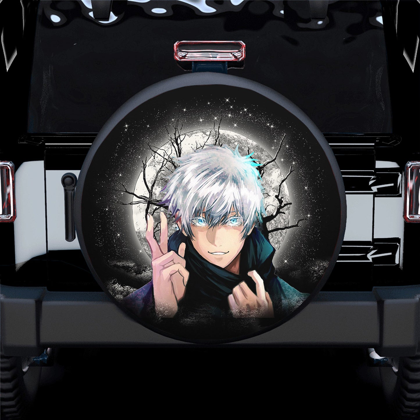 Satoru Gojo Jujutsu Kaisen Moonlight Spare Tire Cover