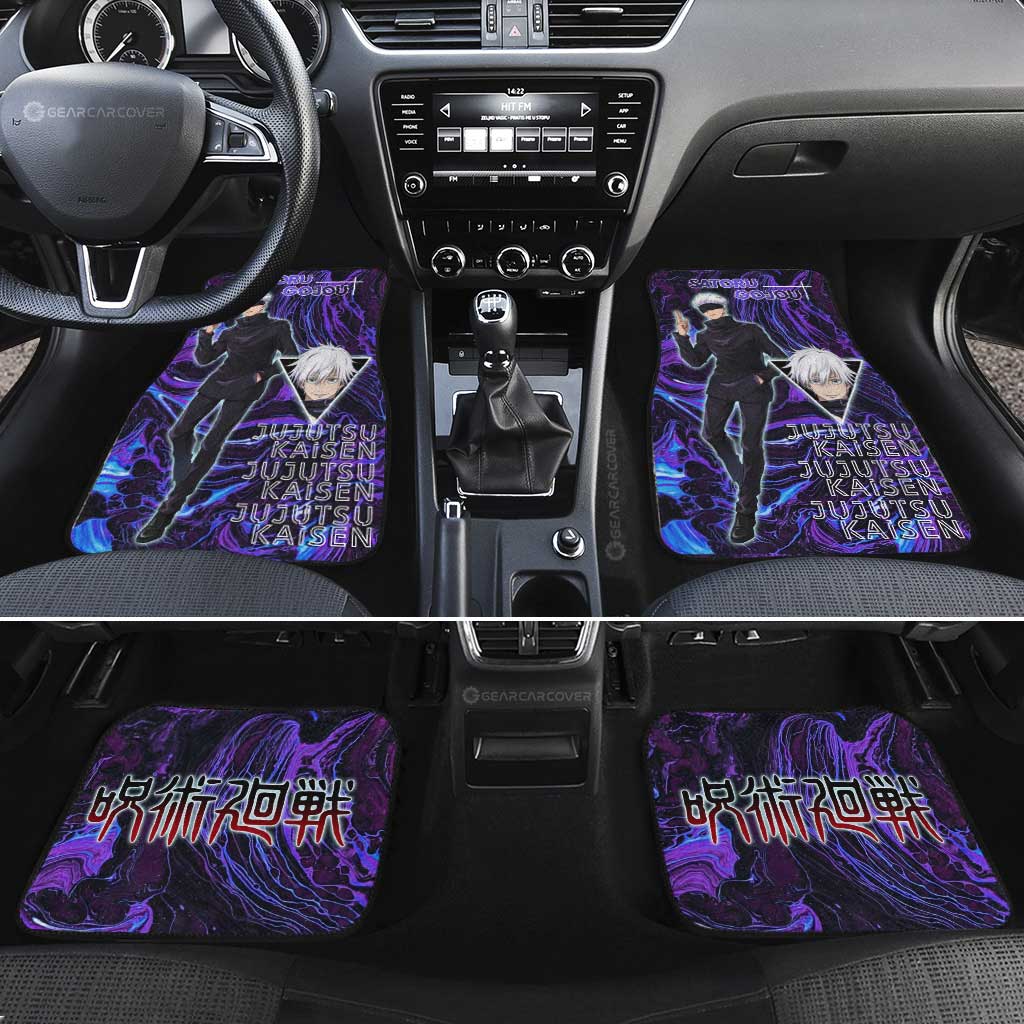 Satoru Gojou Car Floor Mats Custom Jujutsu Kaisen Anime Car Accessories