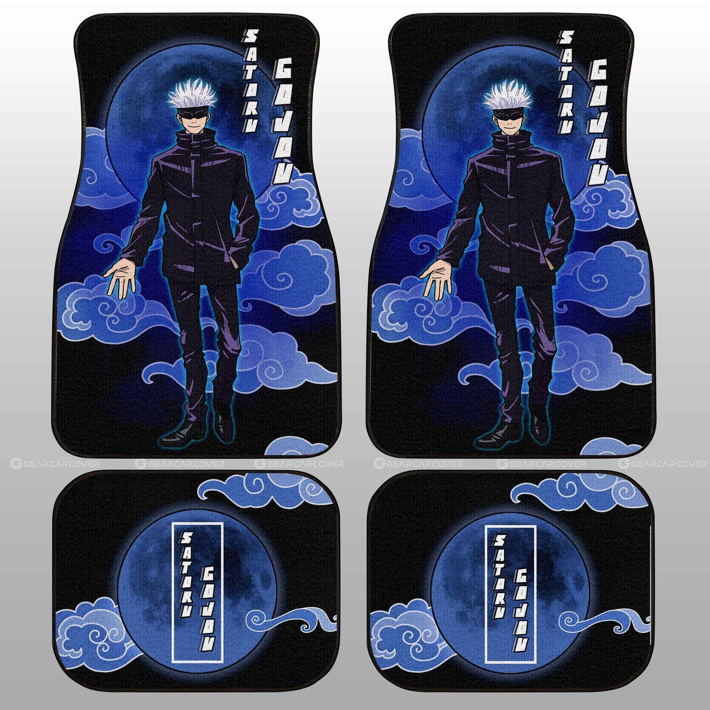 Satoru Gojou Car Floor Mats Custom Jujutsu Kaisen Anime Car Interior Accessories
