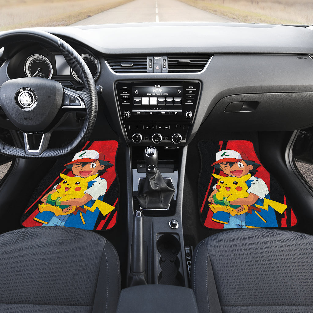 Satoshi Pokemon Car Floor Mats Style Custom For Fans Ci230130-05a