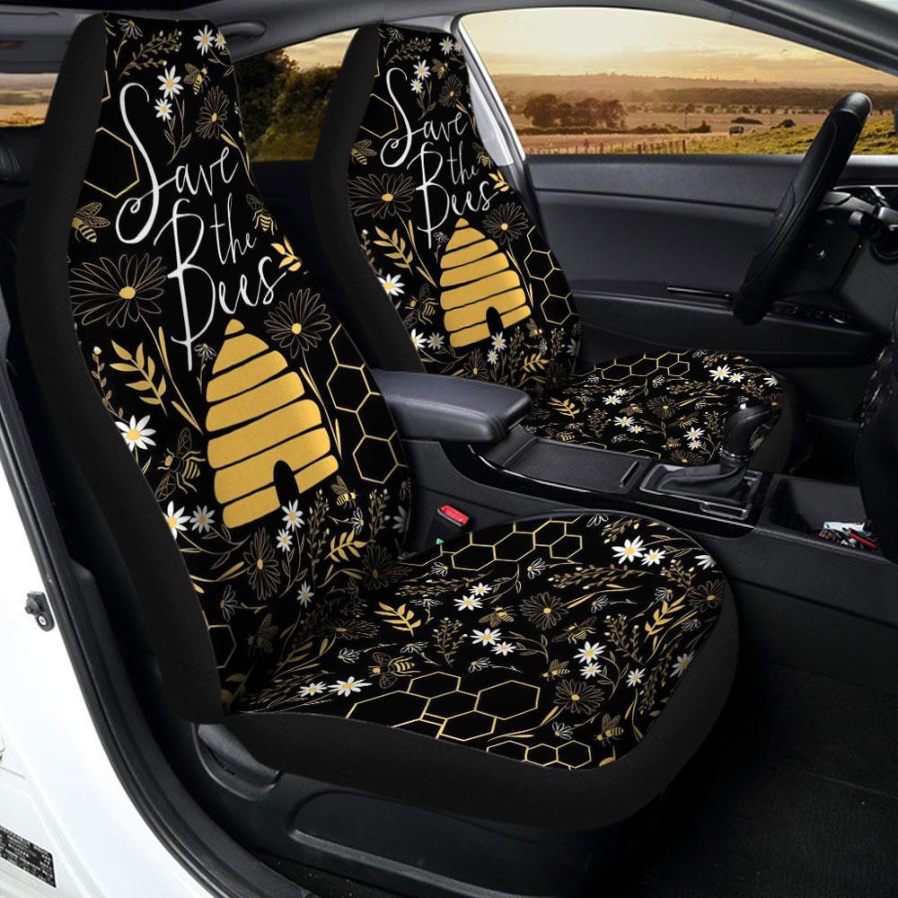 Save The Bees Car Seat Covers Custom Car Accessories