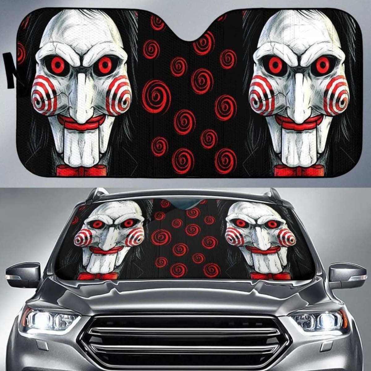 Saw Horror Funny Auto Sun Shades 918b Universal Fit