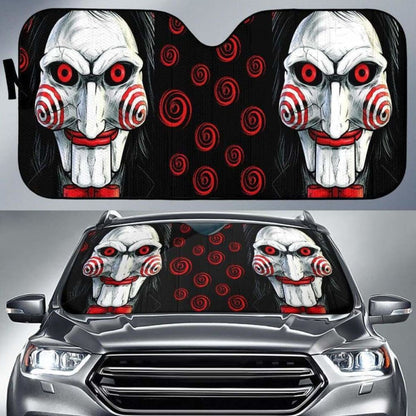 Saw Horror Funny Auto Sun Shades 918b Universal Fit