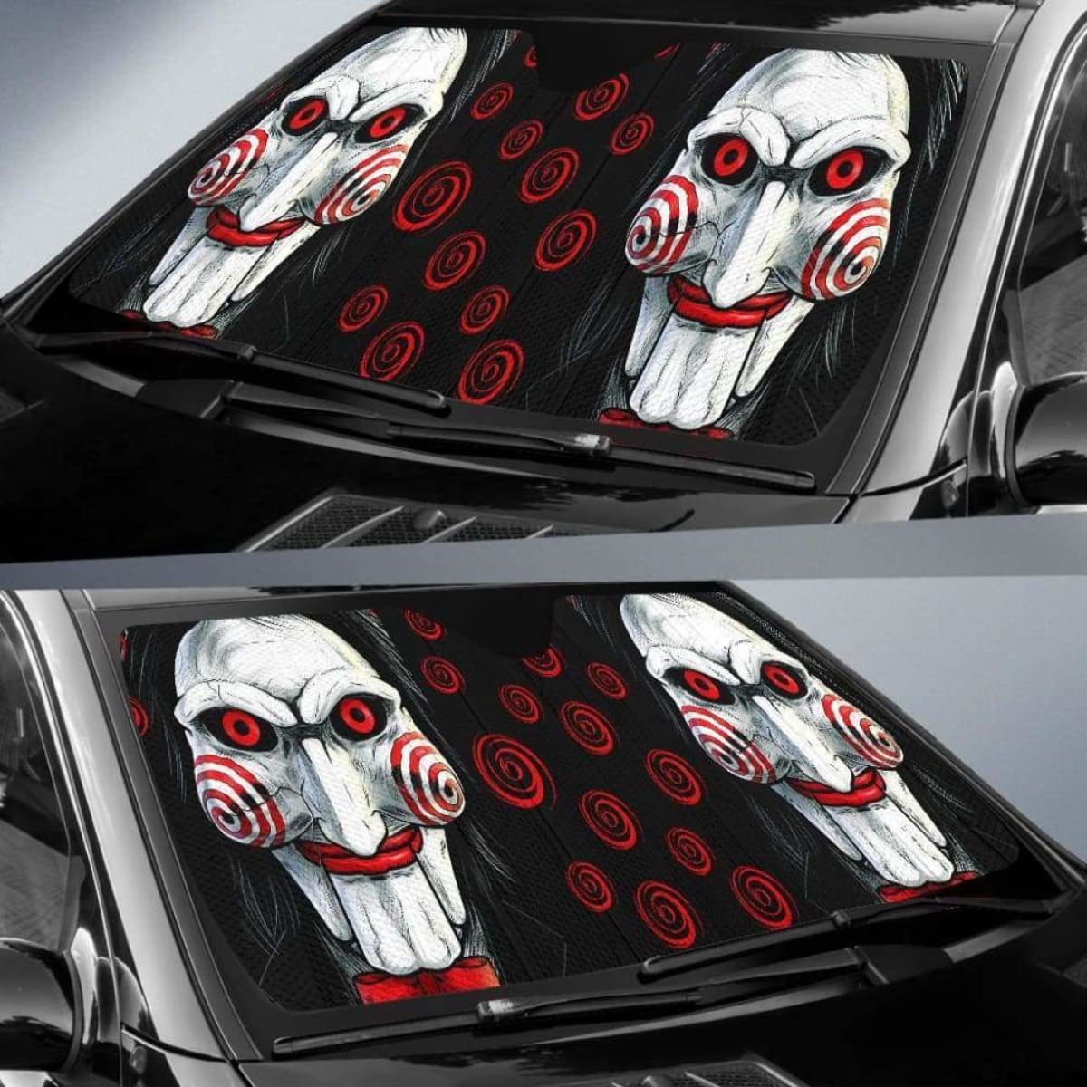 Saw Horror Funny Auto Sun Shades 918b Universal Fit