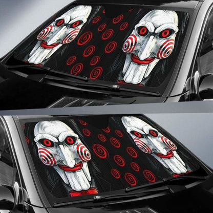 Saw Horror Funny Auto Sun Shades 918b Universal Fit