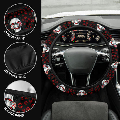 Saw Horror Movies Christmas Premium Custom Car Steering Wheel Cover