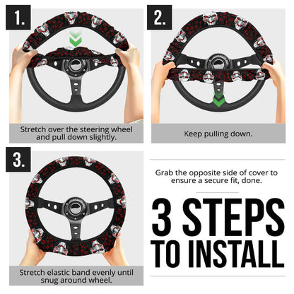 Saw Horror Movies Christmas Premium Custom Car Steering Wheel Cover