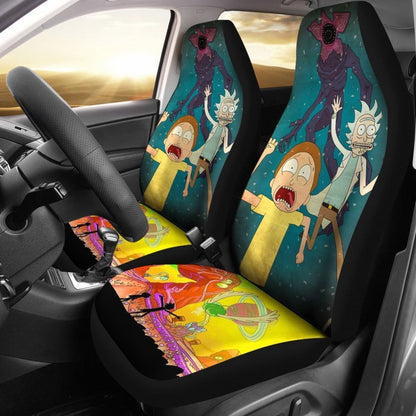 Scared Rick And Morty Car Seat Covers Lt04 Universal Fit 225721