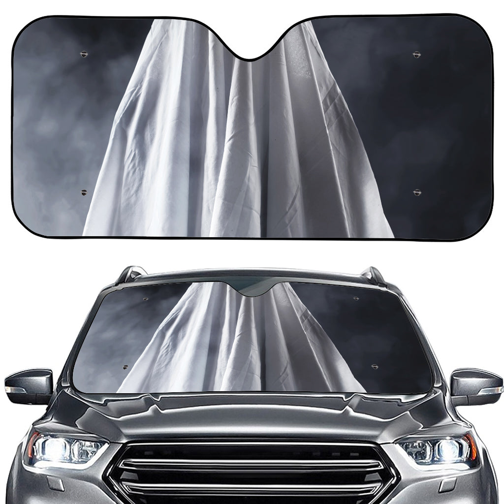 Scary Ghost 3D Print Car Windshield Sun Shade