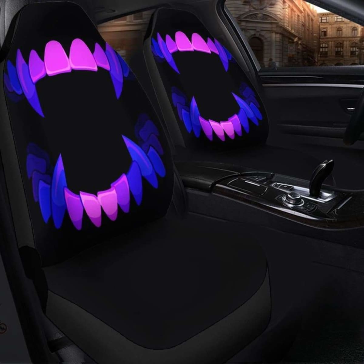 Scary Teeth Seat Covers 101719 Universal Fit