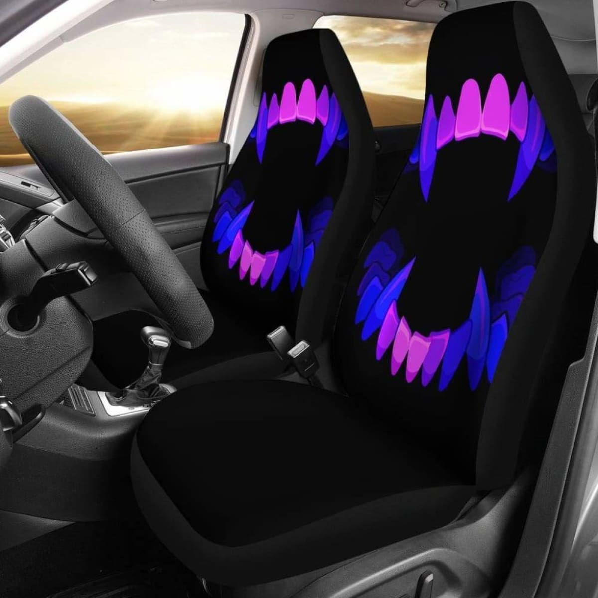 Scary Teeth Seat Covers 101719 Universal Fit