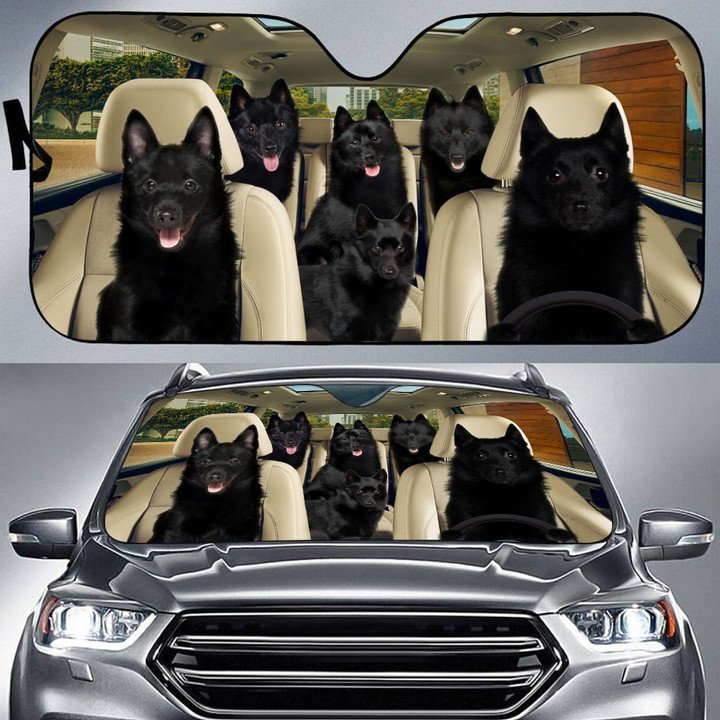 Schipperke Car All Over Printed 3D Sun Shade