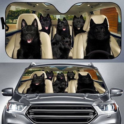 Schipperke Car All Over Printed 3D Sun Shade