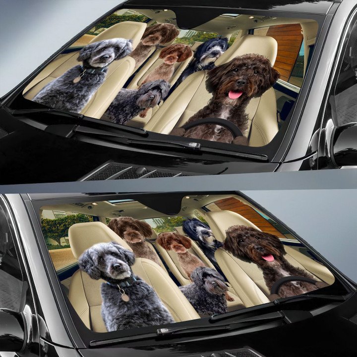 Schnoodle Car All Over Printed 3D Sun Shade