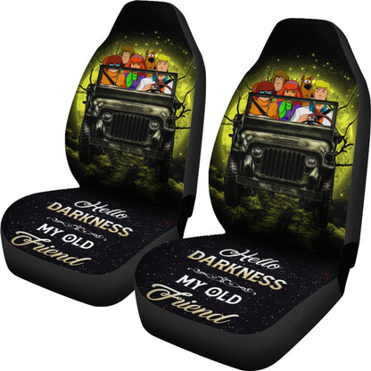 Scooby Doo Funny Drive Ride Jeep Moonlight Halloween Car Seat Covers