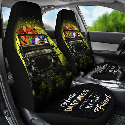 Scooby Doo Funny Drive Ride Jeep Moonlight Halloween Car Seat Covers