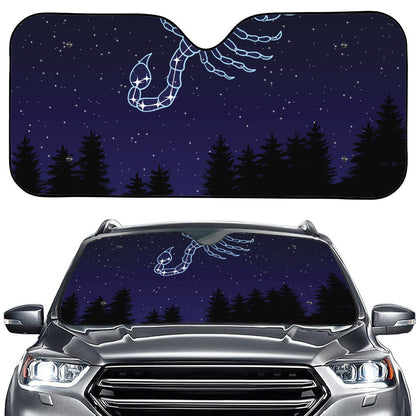 Scorpio Constellation Print Car Windshield Sun Shade