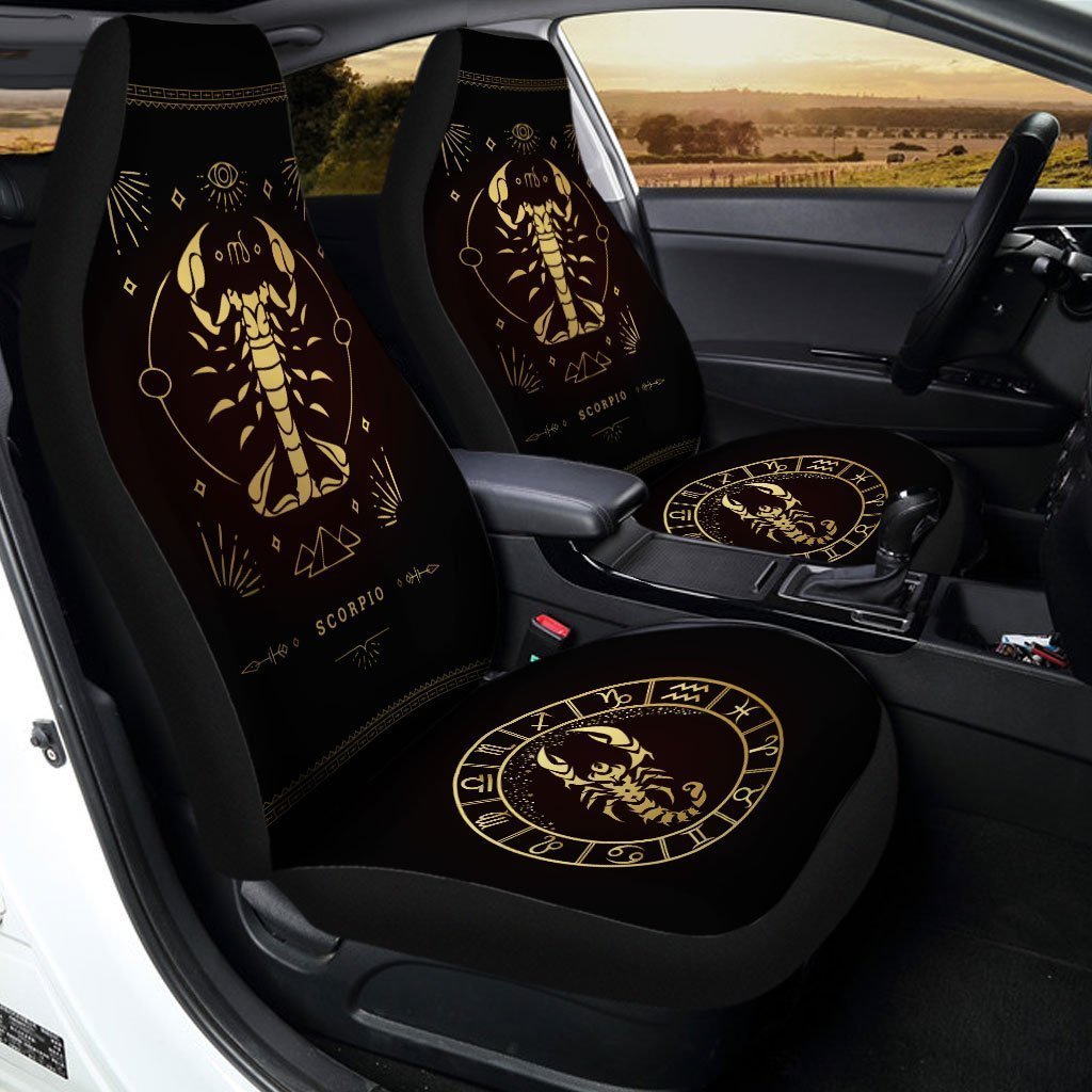 Scorpio Horoscope Car Seat Covers Custom Birthday Gifts Car Accessories