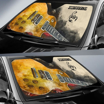Scorpions Car Auto Sun Shade Guitar Rock Band Fan Universal Fit 174503