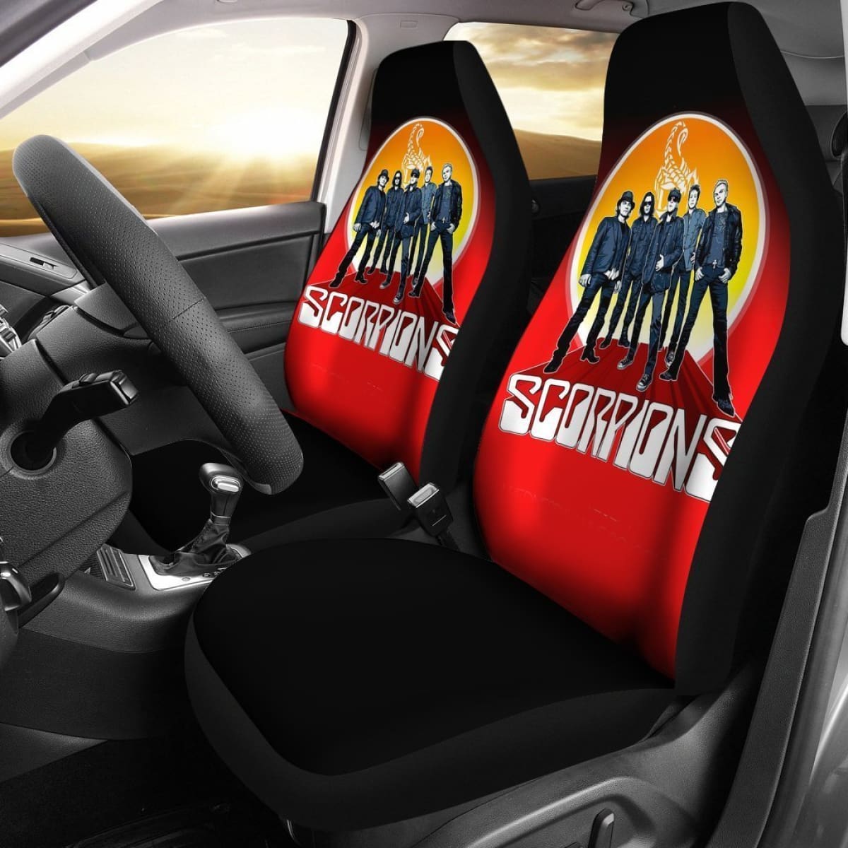 Scorpions Rock Band Car Seat Covers Lt04 Universal Fit 225721