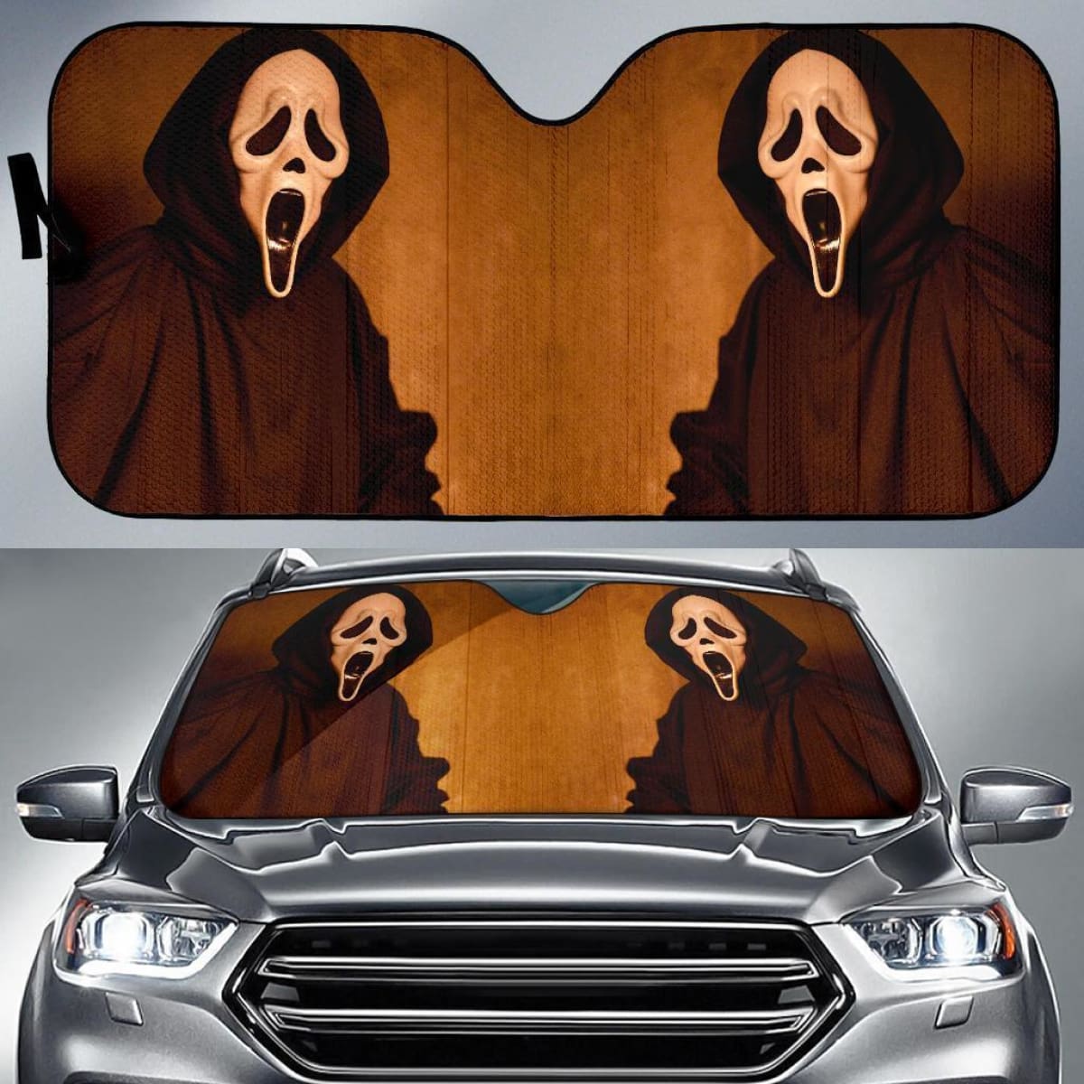 Scream Horror Movies Auto Sun Shade Nh07 Universal Fit 111204