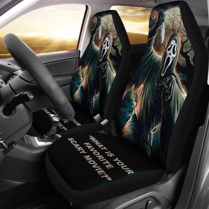Scream Movies Halloween Car Seat Covers Fan Gift Idea Universal Fit 194801