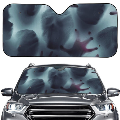 Screaming Horror Ghost 3D Print Car Windshield Sun Shade