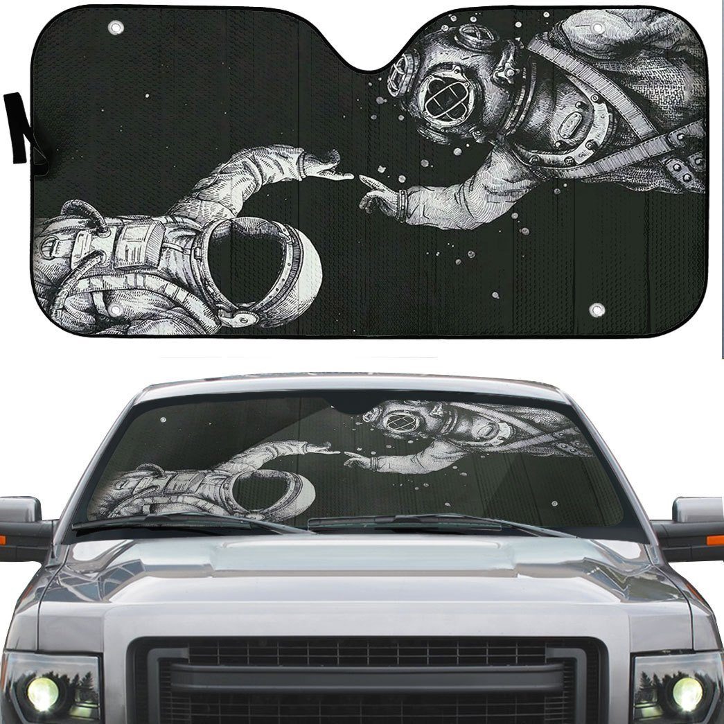 Gearhuman 3D Scuba Diving Astronaut Finger Touch Auto Sunshade