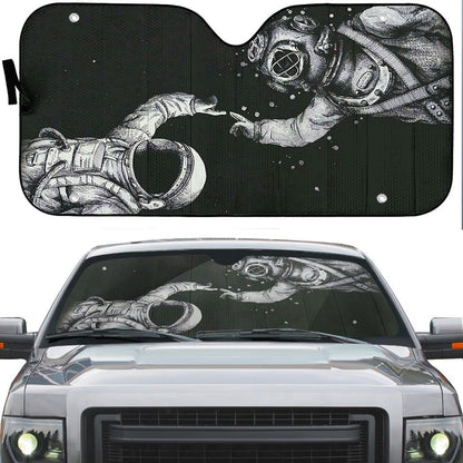 Gearhuman 3D Scuba Diving Astronaut Finger Touch Auto Sunshade