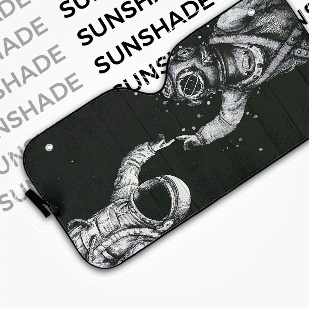 Gearhuman 3D Scuba Diving Astronaut Finger Touch Auto Sunshade