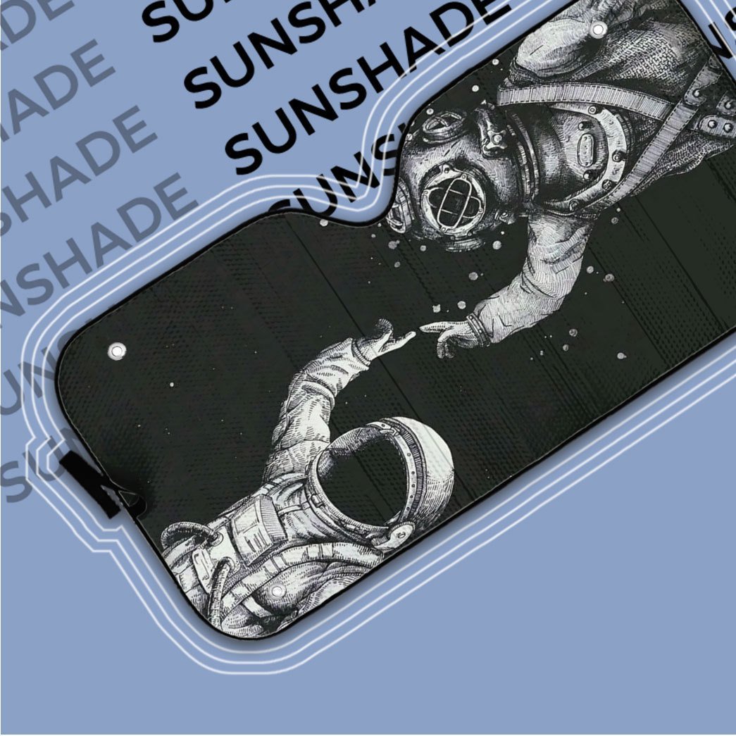 Gearhuman 3D Scuba Diving Astronaut Finger Touch Auto Sunshade