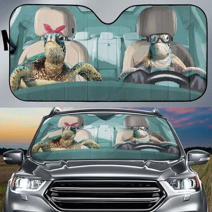 Sea Turtle Car All Over Printed 3D Sun Shade
