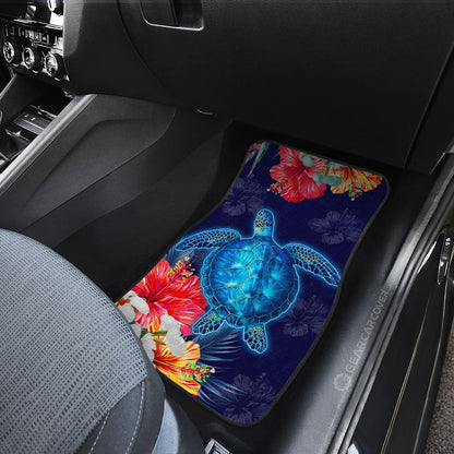 Sea Turtle Car Floor Mats Custom Hibiscus Flower Car Accessories