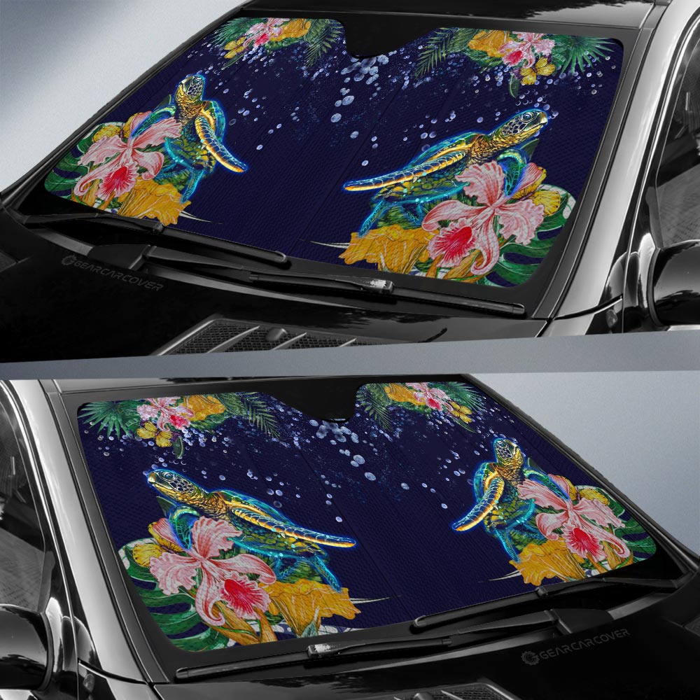 Sea Turtle Car Sunshade Custom Car Accessories