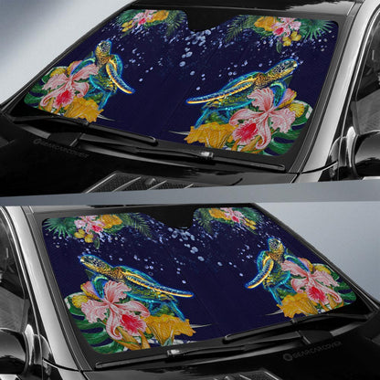 Sea Turtle Car Sunshade Custom Car Accessories