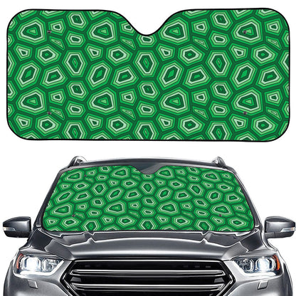 Sea Turtle Shell Pattern Print Car Windshield Sun Shade