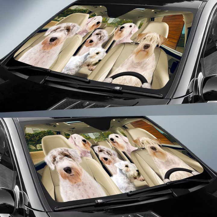 Sealyham Terrier Car All Over Printed 3D Sun Shade